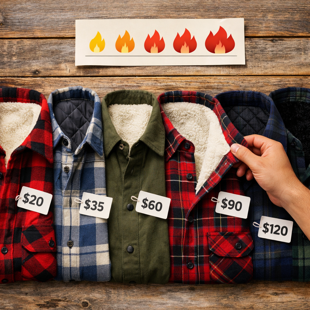 Budget to Premium: Lined Flannel Retailers Ranked for Warmth Value